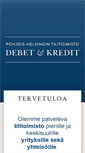Mobile Screenshot of debetjakredit.fi