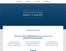 Tablet Screenshot of debetjakredit.fi